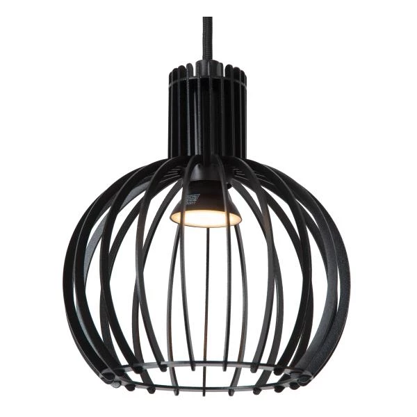 Lucide MIKAELA - Pendant light - Ø 35 cm - 6xE14 - Black - detail 1